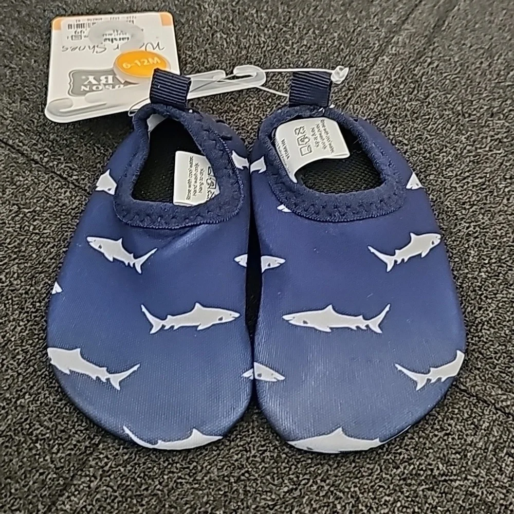 ❤️HUDSON BABY Shark Water Shoes 6-12 Months